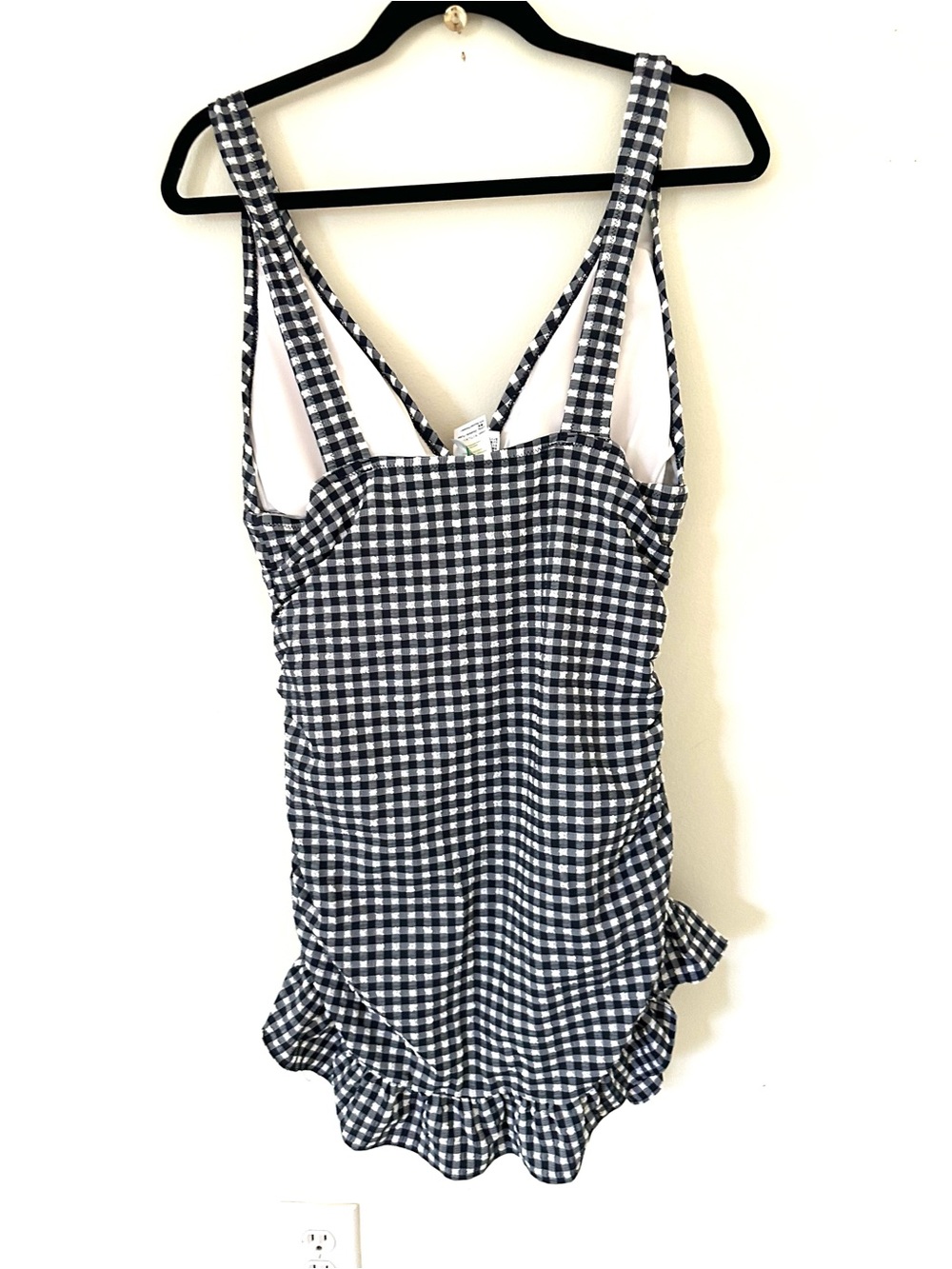 NWT J.crew Ruched swim dress in classic gingham - Picture 4 of 9